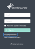 Attend Anywhere sign-in screen. The Forgot Password link, towards the bottom of the screen, is highlighted.